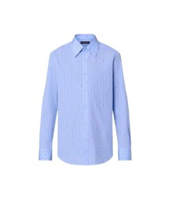 Uomo Louis Vuitton Camicie | Camicia Slim Fit In Cotone A Maniche Lunghe