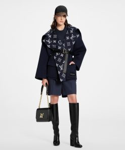 Donna Louis Vuitton Cappotti E Giacche | Cappotto A Vestaglia Con Cappuccio E Tasche Con Patta