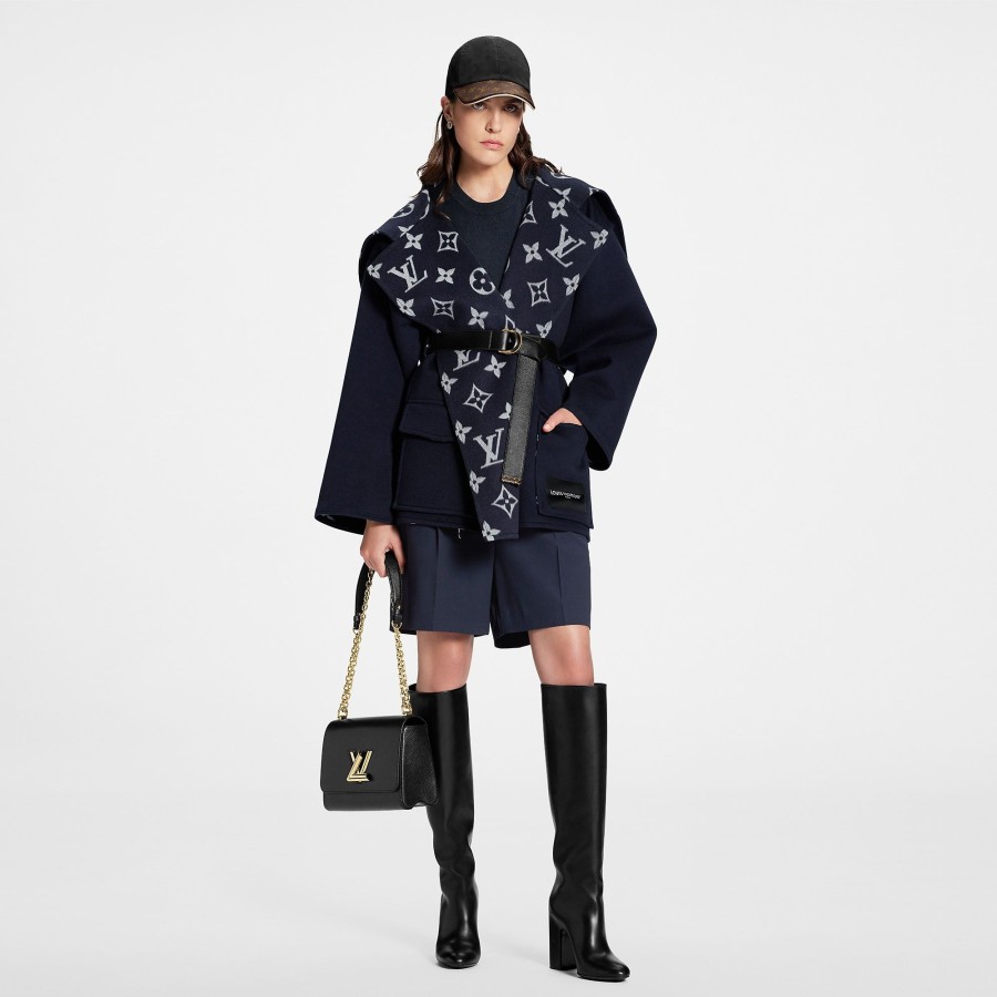 Donna Louis Vuitton Cappotti E Giacche | Cappotto A Vestaglia Con Cappuccio E Tasche Con Patta