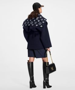 Donna Louis Vuitton Cappotti E Giacche | Cappotto A Vestaglia Con Cappuccio E Tasche Con Patta