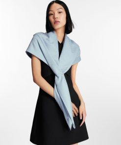 Donna Louis Vuitton Scialli E Stole | Scialle Evermore Bleu Clair