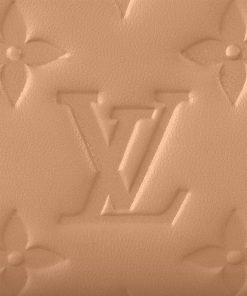 Donna Louis Vuitton Portafogli Compatti | Portafoglio Lou Coussin Camel