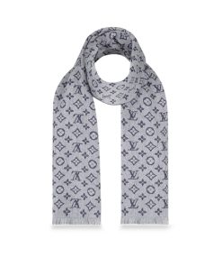 Uomo Louis Vuitton Sciarpe | Sciarpa Monogram Classic Light Grey