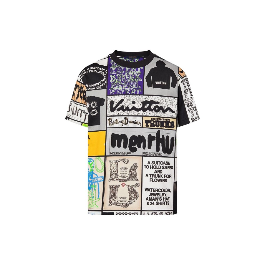 Uomo Louis Vuitton T-Shirt E Polo | T-Shirt In Cotone Stampato