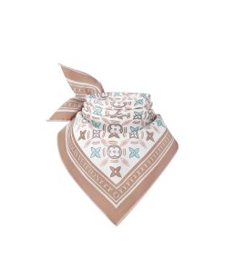 Donna Louis Vuitton Foulard In Seta E Bandeaux | Foulard Monogram Petal 45 Beige