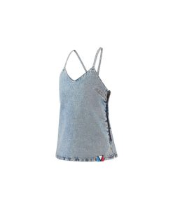 Donna Louis Vuitton Denim | Top In Denim Sbiancato