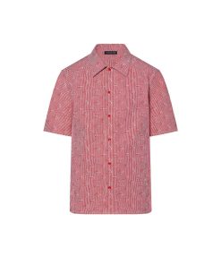 Uomo Louis Vuitton Camicie | Camicia A Maniche Corte Regular Con Firma