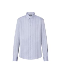 Uomo Louis Vuitton Camicie | Camicia In Cotone A Maniche Lunghe