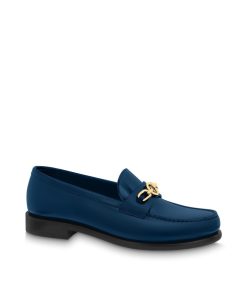 Donna Louis Vuitton Mocassini E Ballerine | Mocassino Basso Chess Blue Marine