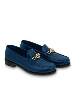 Donna Louis Vuitton Mocassini E Ballerine | Mocassino Basso Chess Blue Marine