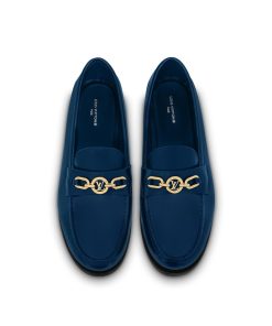 Donna Louis Vuitton Mocassini E Ballerine | Mocassino Basso Chess Blue Marine