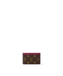 Donna Louis Vuitton Portacarte E Portachiavi | Porta Carte Di Credito Fucsia