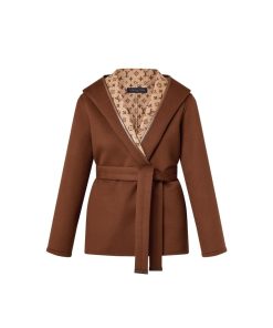 Donna Louis Vuitton Cappotti E Giacche | Cappotto Corto A Vestaglia Reversibile Con Cappuccio E Dettagli Iconici