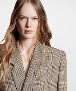 Donna Louis Vuitton Cappotti E Giacche | Blazer Doppiopetto Con Fantasia Principe Di Galles