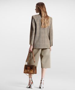 Donna Louis Vuitton Cappotti E Giacche | Blazer Doppiopetto Con Fantasia Principe Di Galles