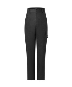 Uomo Louis Vuitton Pantaloni | Pantaloni Cargo In Lana Anthracite