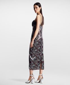 Donna Louis Vuitton Abiti | Abito Con Spalline E Stampa A Fiori