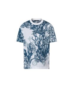 Uomo Louis Vuitton T-Shirt E Polo | T-Shirt In Cotone Con Motivo Grafico