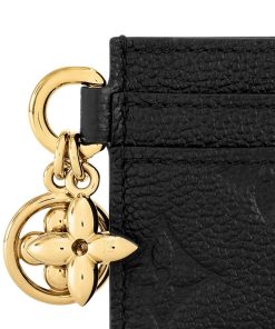 Donna Louis Vuitton Portacarte E Portachiavi | Porta Carte Di Credito Lv Charms Nero