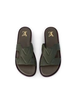 Uomo Louis Vuitton Sandali | Mule Lv Oasis Kaki