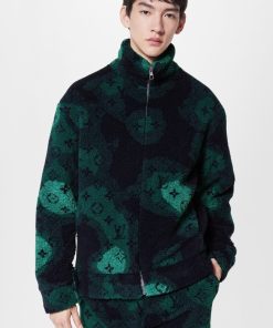 Uomo Louis Vuitton Capispalla E Cappotti | Giubbotto In Pile Con Motivo Monogram Camo