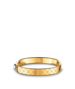 Donna Louis Vuitton Bracciali | Bracciale Rigido Nanogram Oro