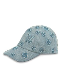 Uomo Louis Vuitton Cappelli E Guanti | Cappello Mng Washed Denim