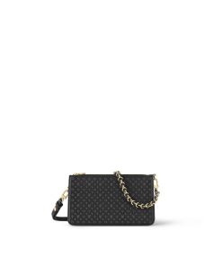 Donna Louis Vuitton Portafogli Con Catenella E Tracolla | Pochette Lexington Nero