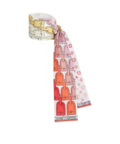 Donna Louis Vuitton Foulard In Seta E Bandeaux | Bandeau My Lv Tags Blanc