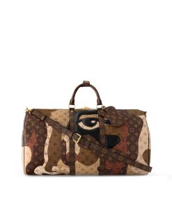 Uomo Louis Vuitton Borse Da Viaggio | Keepall Bandouliere 55