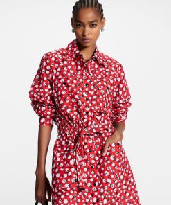 Donna Louis Vuitton Abiti | Lv X Yk Abito-Camicia Con Motivo Infinity Dots Monogram