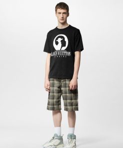 Uomo Louis Vuitton Maglieria E Felpe | T-Shirt In Cotone Con Lavorazione A Intarsio