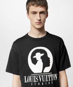 Uomo Louis Vuitton Maglieria E Felpe | T-Shirt In Cotone Con Lavorazione A Intarsio