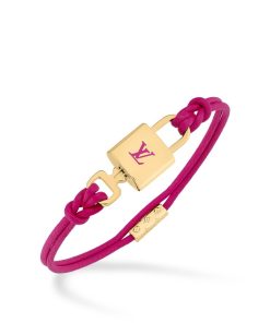 Donna Louis Vuitton Bracciali | Bracciale Lv Padlock Fucisa/Viola