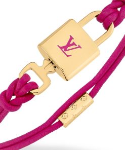 Donna Louis Vuitton Bracciali | Bracciale Lv Padlock Fucisa/Viola