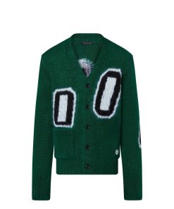 Uomo Louis Vuitton Maglieria E Felpe | Cardigan Lungo In Mohair Con Motivo Grafico