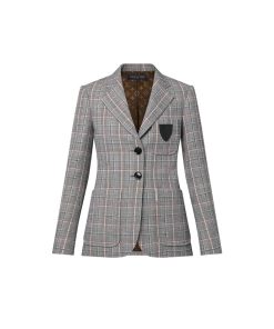 Donna Louis Vuitton Cappotti E Giacche | Blazer Bon Ton Con Motivo A Scacchi