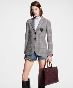 Donna Louis Vuitton Cappotti E Giacche | Blazer Bon Ton Con Motivo A Scacchi