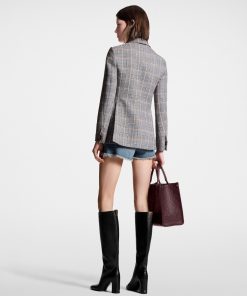 Donna Louis Vuitton Cappotti E Giacche | Blazer Bon Ton Con Motivo A Scacchi