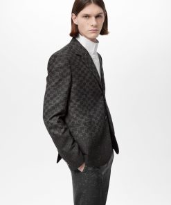 Uomo Louis Vuitton Blazer E Giacche | Giacca Con Motivo Damier Spread