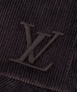 Uomo Louis Vuitton Cappelli E Guanti | Cappello Lv Corduroy Marron Fonce