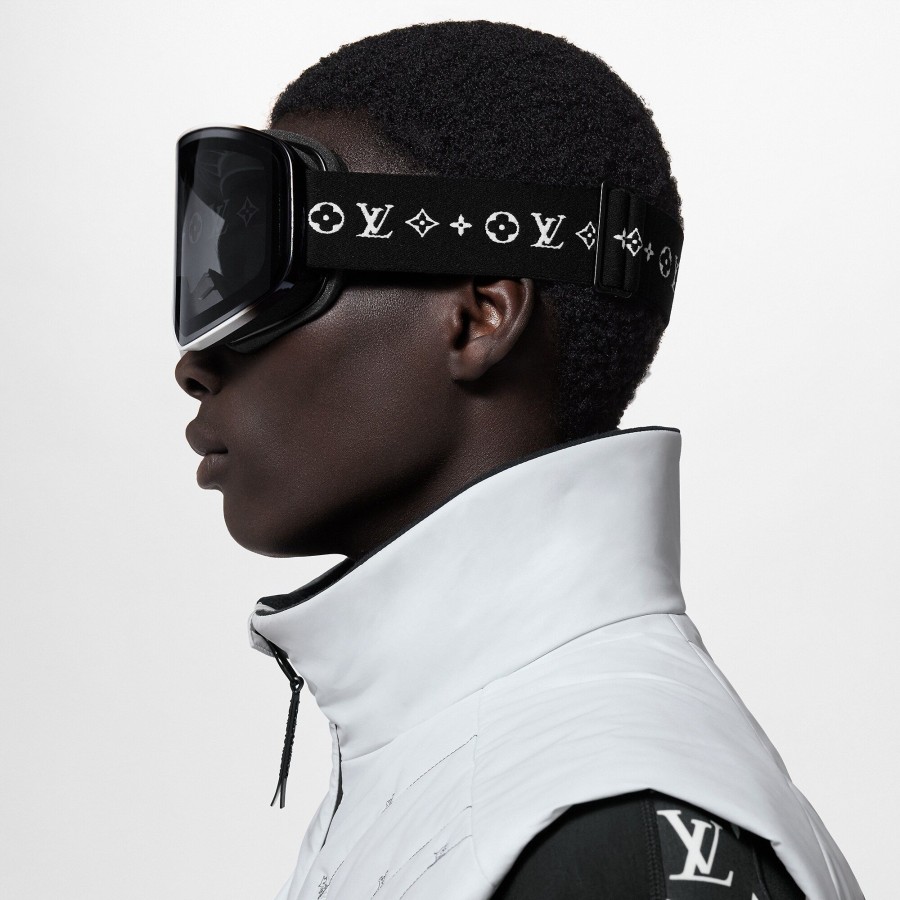 Uomo Louis Vuitton Occhiali Da Sole | Maschera Da Sci Lv Snowfall Nero