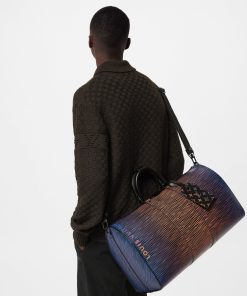 Uomo Louis Vuitton Borse Da Viaggio | Keepall Bandouliere 50