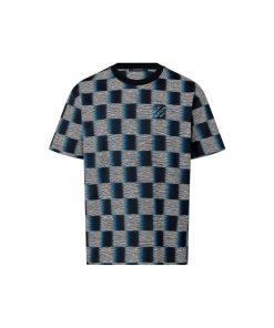 Uomo Louis Vuitton T-Shirt E Polo | T-Shirt In Cotone Con Motivo Damier