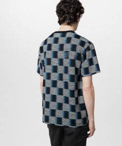 Uomo Louis Vuitton T-Shirt E Polo | T-Shirt In Cotone Con Motivo Damier