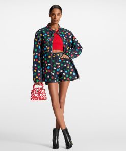 Donna Louis Vuitton Cappotti E Giacche | Lv X Yk Giacca In Denim Con Motivo Painted Dots