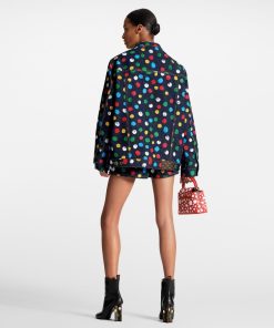 Donna Louis Vuitton Cappotti E Giacche | Lv X Yk Giacca In Denim Con Motivo Painted Dots