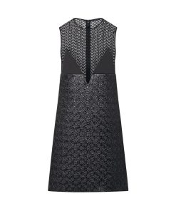 Donna Louis Vuitton Abiti | Abito Con Pizzo E Motivo Monogram In Lurex