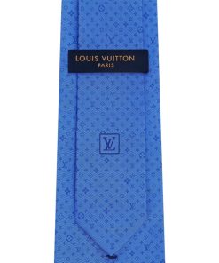 Uomo Louis Vuitton Cravatte E Fazzoletti Da Taschino | Cravatta Beyond Monogram Blu