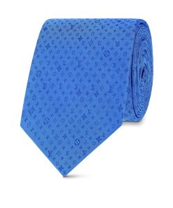 Uomo Louis Vuitton Cravatte E Fazzoletti Da Taschino | Cravatta Beyond Monogram Blu